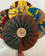 Load image into Gallery viewer, African Print Fans