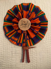 Load image into Gallery viewer, African Print Fans