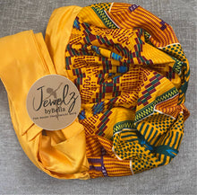 Load image into Gallery viewer, African Print Bonnets and Head Wrap!
